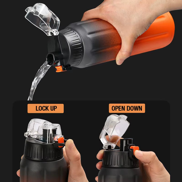 Double Wall Thermos, Sports Bottle, 600Ml, 18/10 Stainless Steel, Vacuum Flask, Insulated Tumbler, Leak Proof ,Customize