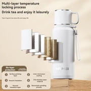 1.5L Thermos Water Bottle Stainless Steels Vacuum Flask Hot Coffee Tea Water Heat Preservation Bottles Cold Tumbler Drinkware
