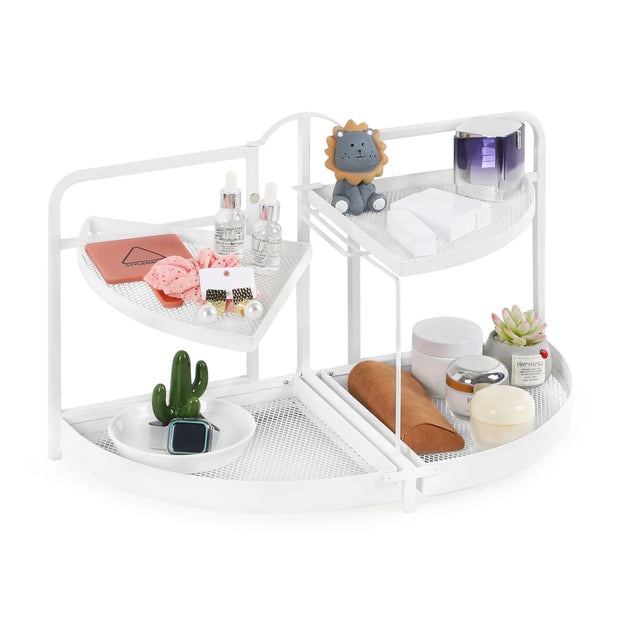Cabinet Storage Rack, 2-Story Rotating Kitchen Countertop Storage Rack, Makeup Cabinet, Bathroom Countertop Storage Rack