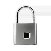 P2 Smart Fingerprint Padlock Waterproof Zinc Alloy Biometric Padlocks with Buit-In Rechargeable Battery