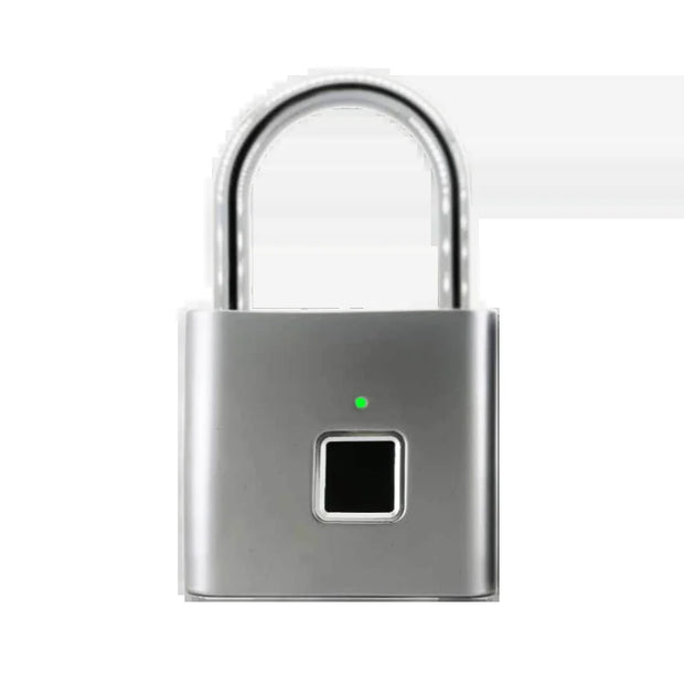 P2 Smart Fingerprint Padlock Waterproof Zinc Alloy Biometric Padlocks with Buit-In Rechargeable Battery