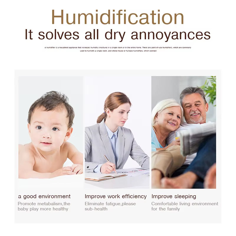 Humidifier Electric Air Aroma Diffuser Wood Ultrasonic Air Humidifier Essential Oil Aromatherapy Cool Mist Maker for Bedroom