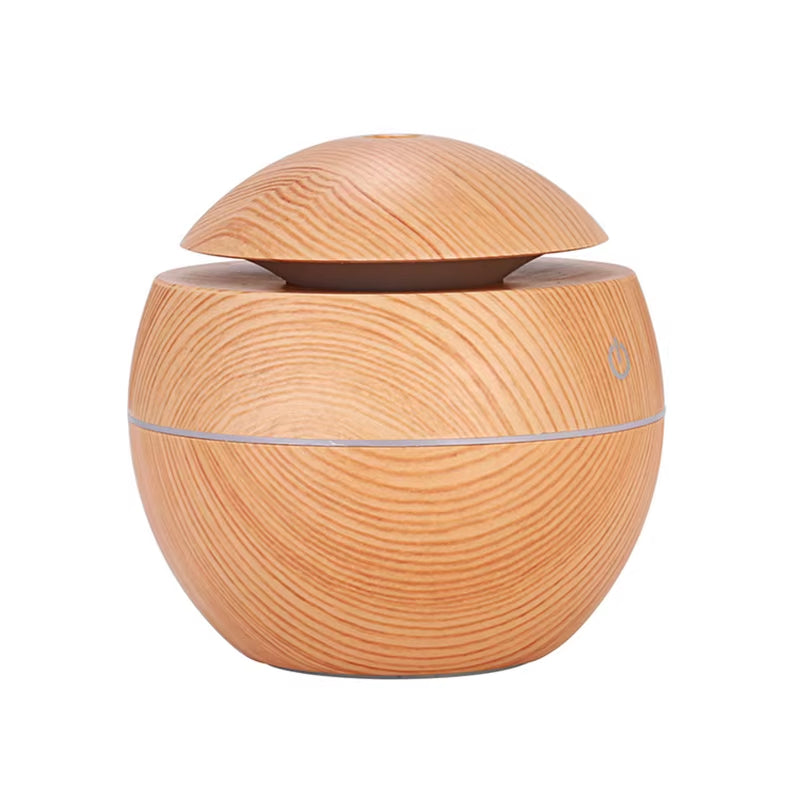 Humidifier Electric Air Aroma Diffuser Wood Ultrasonic Air Humidifier Essential Oil Aromatherapy Cool Mist Maker for Bedroom