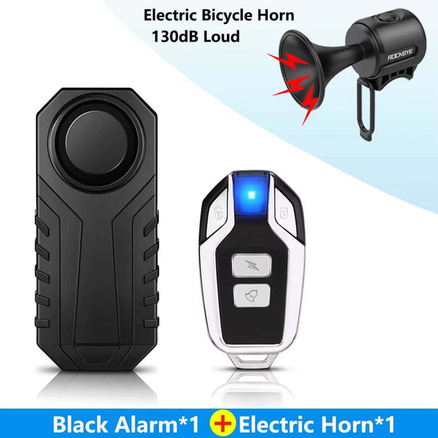 Rockbye Bicycle Alarm Security Lock with Wireless Remote Anti-Thief Bike Motorcycle Alarm Lock Outdoor Cycling Safety Device