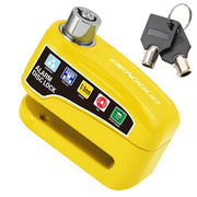 Bicycle Alarm Disc Brake Electric Lock with Keys Motorcycle Alarm Brake Rotor Padlock Aluminum Alloy Motorcycle Bike Accessories
