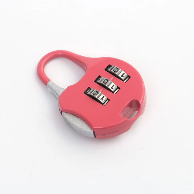 Combination Lock Small Padlock Luggage Backpack Zipper Lock Gym Dormitory Cabinet Combination Lock Mini Padlock Head