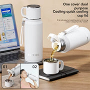 1.5L Thermos Water Bottle Stainless Steels Vacuum Flask Hot Coffee Tea Water Heat Preservation Bottles Cold Tumbler Drinkware