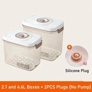 Vacuum Food Storage Box Fresh-Keeping Canister Sealed Storage Container Large Capacity Food Dispenser Kitchen Storage Box