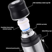 600-1000Ml Portable Thermos Coffee Vacuum Flask Outdoor Travel Thermal Cup Leakproof Thermos Bottle Cold and Hot Water Bottle