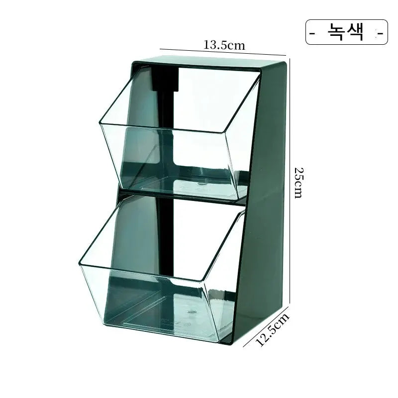 Coffee Tea Bag Storage Box, Office Acrylic Desktop Storage Box, Storage Shelf