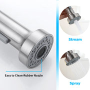 Pull Out Brush Nickel Sensor Kitchen Faucets Stainless Steel Smart Induction Mixed Tap Touch Control Sink Tap Torneira De KH1026