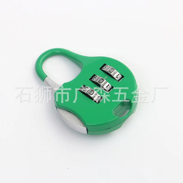 Combination Lock Small Padlock Luggage Backpack Zipper Lock Gym Dormitory Cabinet Combination Lock Mini Padlock Head