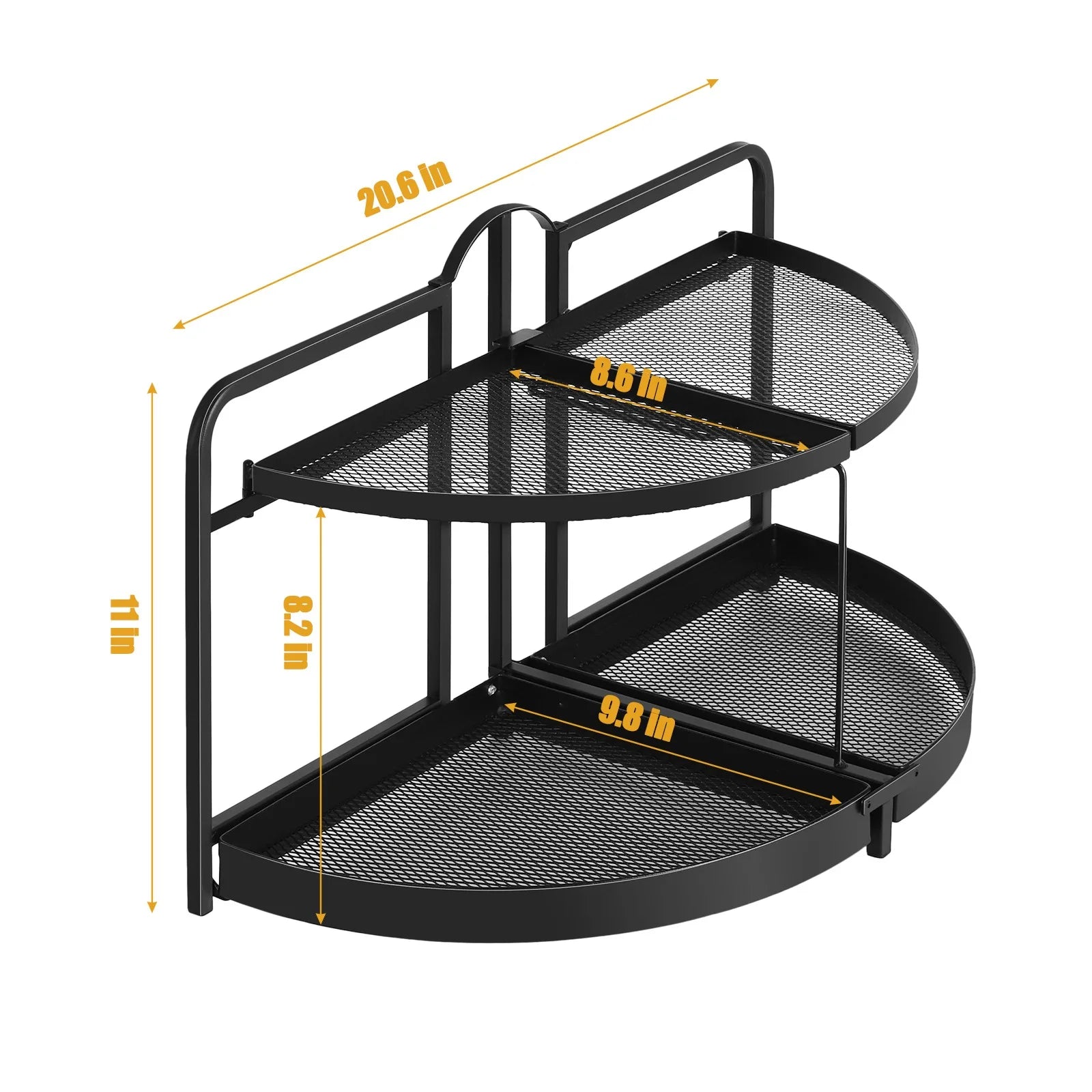 Cabinet Storage Rack, 2-Story Rotating Kitchen Countertop Storage Rack, Makeup Cabinet, Bathroom Countertop Storage Rack