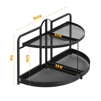 Cabinet Storage Rack, 2-Story Rotating Kitchen Countertop Storage Rack, Makeup Cabinet, Bathroom Countertop Storage Rack