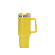 1200ML water bottle,Thermal Coffee Car Cup, Cold Hot Mugs Vacuum Flask with Handle Straw,For Sport