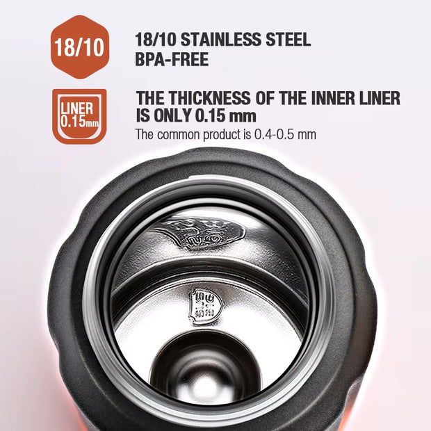 Double Wall Thermos, Sports Bottle, 600Ml, 18/10 Stainless Steel, Vacuum Flask, Insulated Tumbler, Leak Proof ,Customize