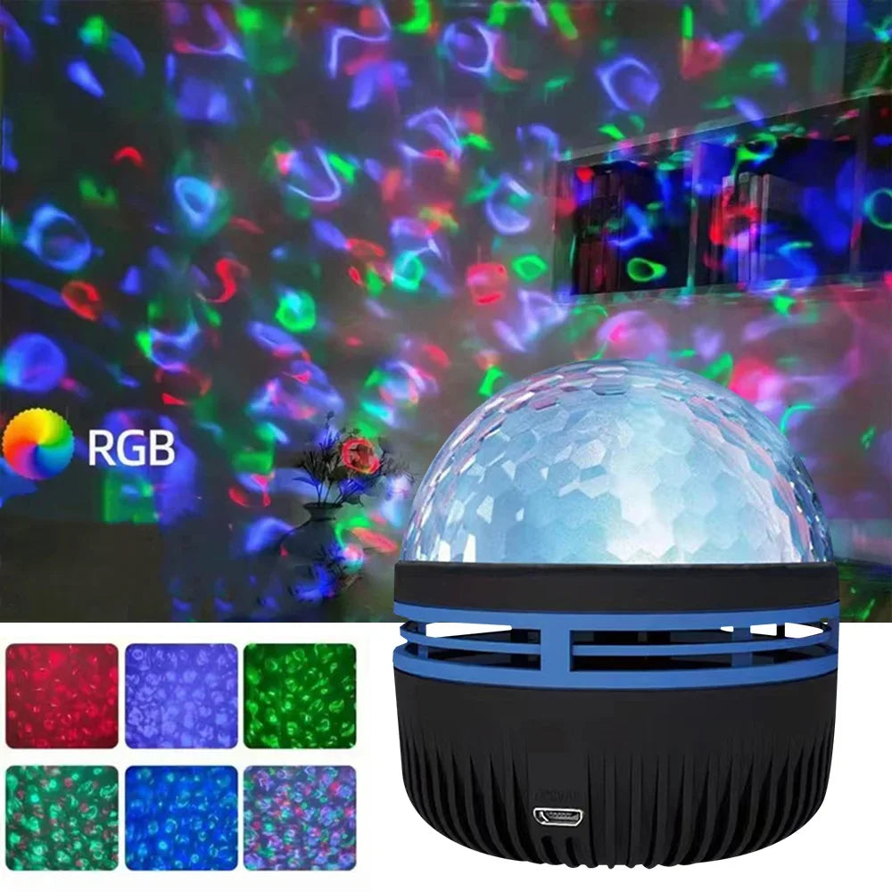 Galaxy LED Night Lights Bedroom Decor for Kids Projection Light Colorful Starry Sky Projector Light Rotating Magic Ball RGB Moon