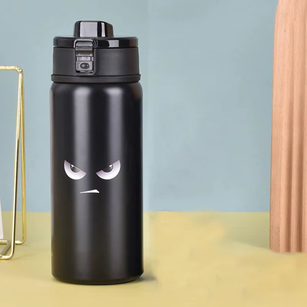 Vacuum Water Bottles 550Ml Insulated Bottle Vacuum Flask 3D Engraving Tea and Coffee Drinkware Indoor Outdoor Beverage Container