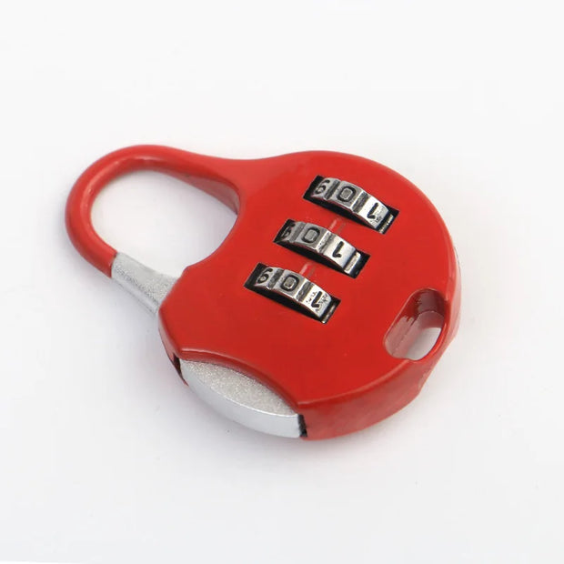 Combination Lock Small Padlock Luggage Backpack Zipper Lock Gym Dormitory Cabinet Combination Lock Mini Padlock Head