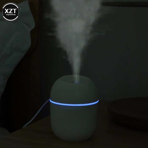 Portable Mini 220ML Air Humidifier USB Humidificador for Home Car Office with LED Night Lamp Freshner