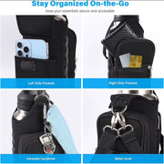 Magnetic Gym Bag Crossbody Water Bottle Pouch Phone Holder Sling Bag for Men Women Fitness Travel Sports
