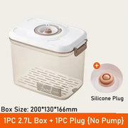 Vacuum Food Storage Box Fresh-Keeping Canister Sealed Storage Container Large Capacity Food Dispenser Kitchen Storage Box