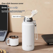 1.5L Thermos Water Bottle Stainless Steels Vacuum Flask Hot Coffee Tea Water Heat Preservation Bottles Cold Tumbler Drinkware