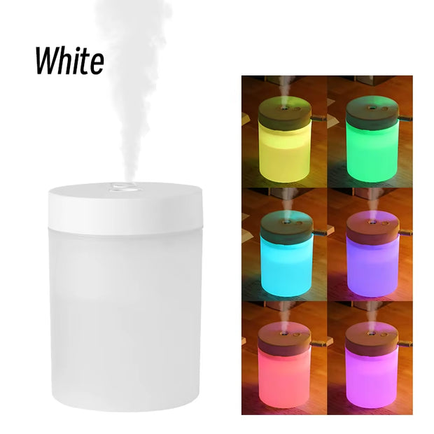 Silent Mini Humidifier 200Ml USB Air Humidifier Car Mist Diffuser Water Sprayer with Color LED Night Light for Office Bedroom