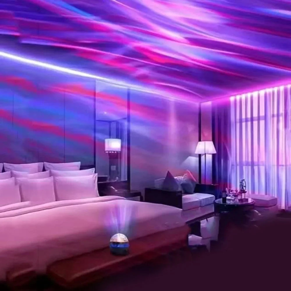 Galaxy LED Night Lights Bedroom Decor for Kids Projection Light Colorful Starry Sky Projector Light Rotating Magic Ball RGB Moon
