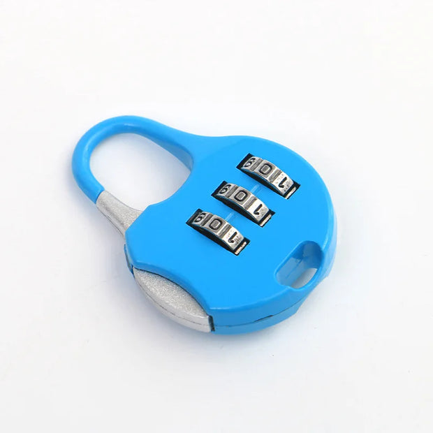 Combination Lock Small Padlock Luggage Backpack Zipper Lock Gym Dormitory Cabinet Combination Lock Mini Padlock Head