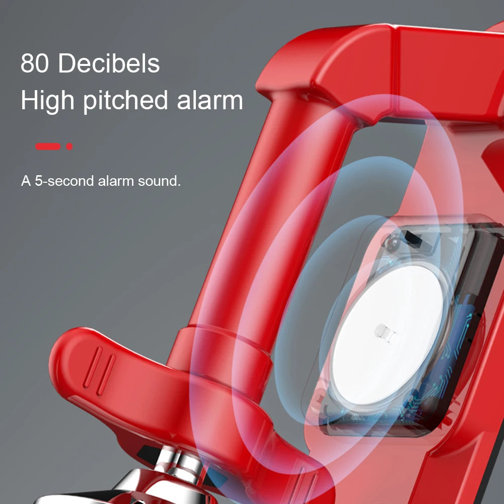 Portable Alarm Door Stopper with Suction Cup Lock - Self-Defense Security Device for Theft Prevention