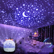 Crown Star Rotating Night Lamp - Magical Ceiling Projection for Kids' Bedrooms & Birthday Gifts