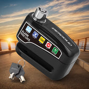 Bicycle Alarm Disc Brake Electric Lock with Keys Motorcycle Alarm Brake Rotor Padlock Aluminum Alloy Motorcycle Bike Accessories