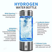 Hydrogen-Rich Water Cup Electric Hydrogen Rich Water Generator Bottle Titanium Quality Filter Portable Antioxidant Lonizer 420Ml