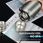 Large Capacity 500/1000Ml Thermal Bottle Vacuum Double Wall 304 Stainless Steel Hot Cold Water Flask Thermos Coffee Mug