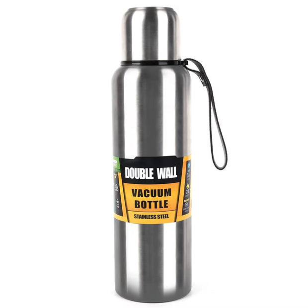 Large Capacity 500/1000Ml Thermal Bottle Vacuum Double Wall 304 Stainless Steel Hot Cold Water Flask Thermos Coffee Mug