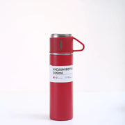 500ML Stainless Steel Vacuum Flask Gift Set Office Business Style Thermos Bottle Outdoor Hot Water Thermal Insulation Couple Cup