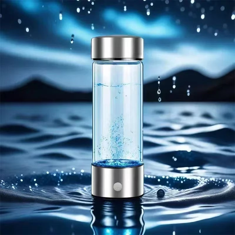 Hydrogen-Rich Water Cup Electric Hydrogen Rich Water Generator Bottle Titanium Quality Filter Portable Antioxidant Lonizer 420Ml