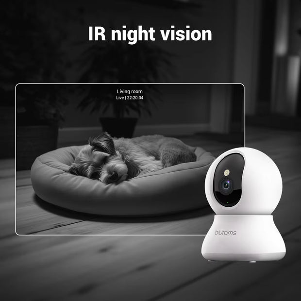 2 Pcs  Indoor Security Camera 2K, Home Security Camera for Dog/Elder, Security Camera with One-Touch Call Update A31S-2Pc