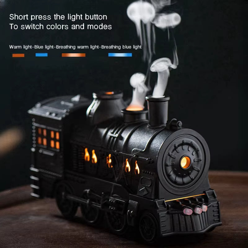 Train Air Humidifier Ultrasonic Aromatherapy Diffusers Mist Maker Fragrance Essential Oil Aroma Difusor Remote Control 300Ml