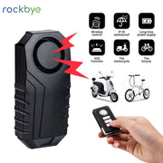 Rockbye Bicycle Alarm Security Lock with Wireless Remote Anti-Thief Bike Motorcycle Alarm Lock Outdoor Cycling Safety Device
