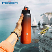 Double Wall Thermos, Sports Bottle, 600Ml, 18/10 Stainless Steel, Vacuum Flask, Insulated Tumbler, Leak Proof ,Customize