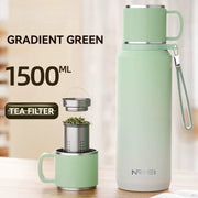 1.5L Thermos Water Bottle Stainless Steels Vacuum Flask Hot Coffee Tea Water Heat Preservation Bottles Cold Tumbler Drinkware
